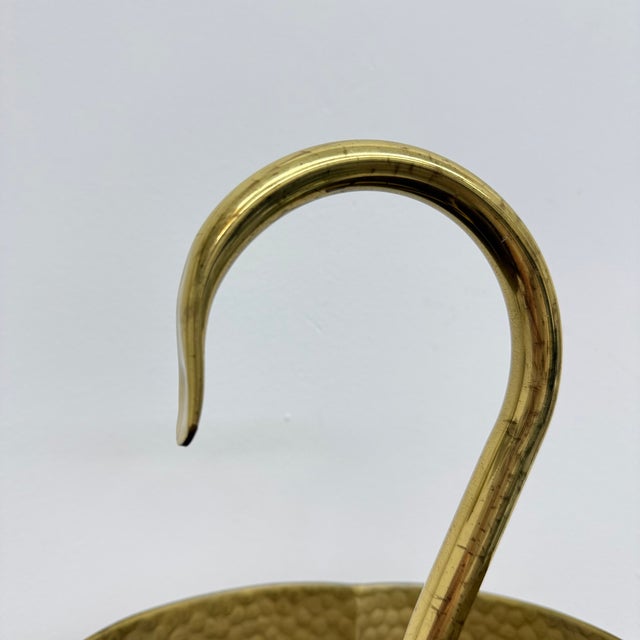 Mid-Century Brass Umbrella Stand, 1970s, in Good conditions. Designed 1970 to 1979