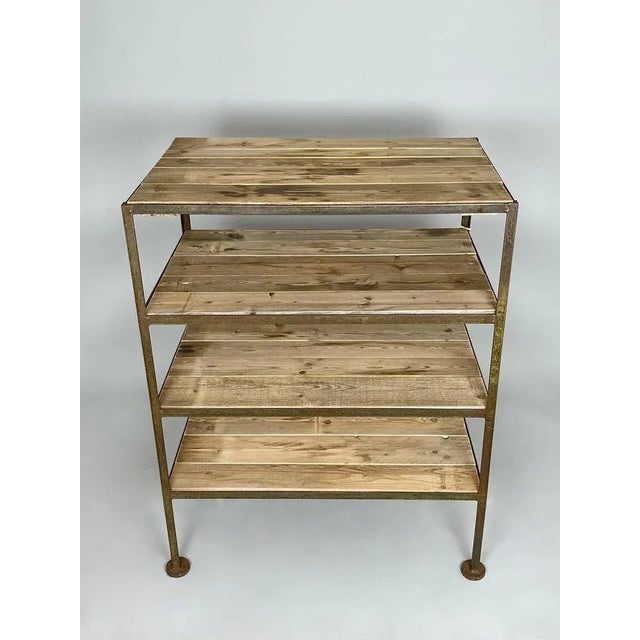 Vintage Industrial Shelf Rack For Sale - Image 4 of 13
