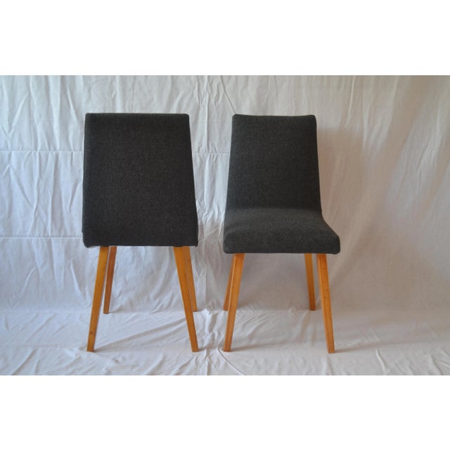 Wood 1326 Dining Chairs by Lejkowski & Lesniewski for Krakowskie Fabryki Mebli, 1962, Set of 4 For Sale - Image 7 of 8
