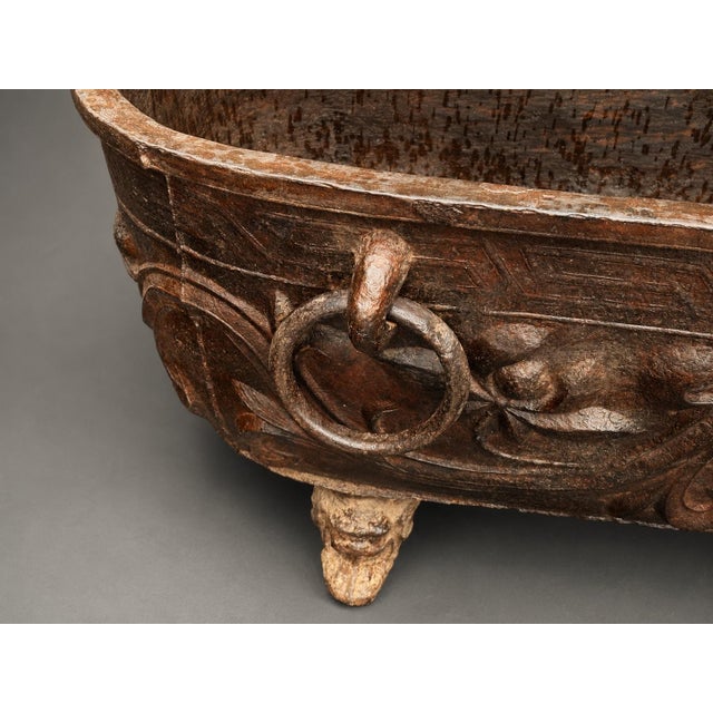 Black 19th Century Chinese Cast Iron Bath Tub or Substantial Jardinière #2 For Sale - Image 8 of 18