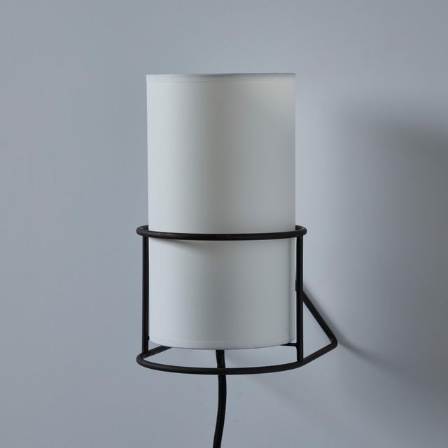 Carl Auböck '4723' Patinated Brass Plug-In Wall Light With White Shade For Sale - Image 10 of 12