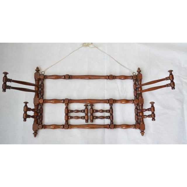 Antique Wall Mounted Coat Rack, 1900s For Sale - Image 6 of 16