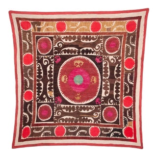 1960s Small Suzani From Samarkand Uzbekistan For Sale