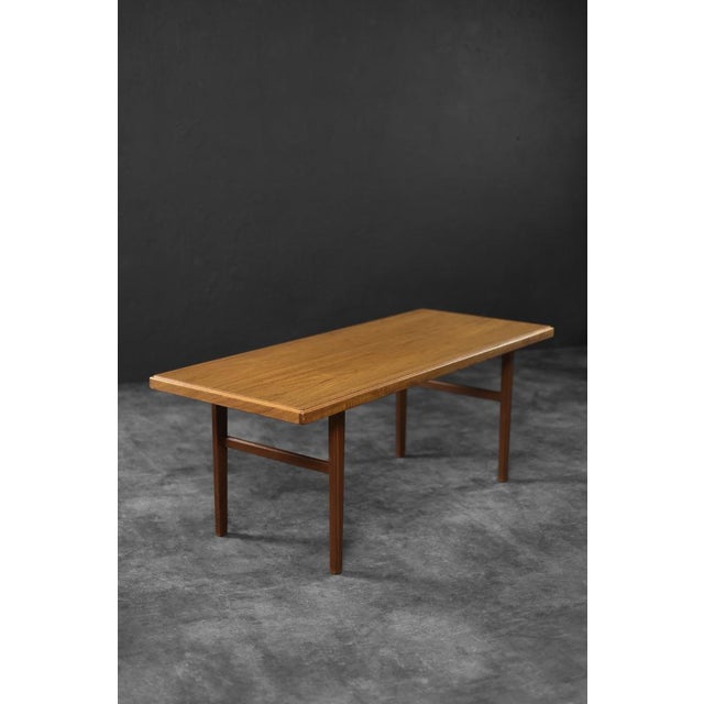 Brown Mid-Century Danish Modern Brown Teak Coffee Table, 1960s For Sale - Image 8 of 13