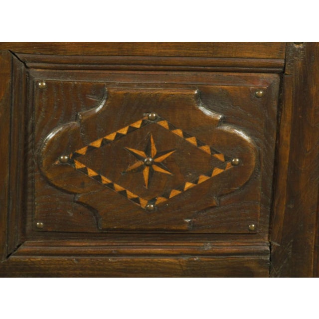 Brown 17th-C. French Inlaid Coffer For Sale - Image 8 of 10