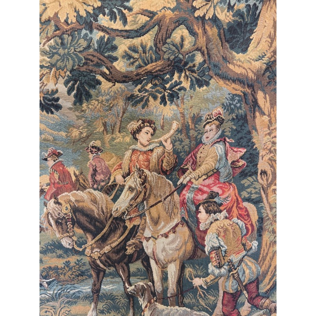 Late 20th Century Large Point De Loiselles Tapestry After the Painting by Detti Made in Frsance For Sale - Image 5 of 9