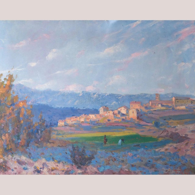 Ramon Trulls Pons, Rural Catalan Landscape, 1950s, Oil on Canvas For Sale - Image 9 of 9