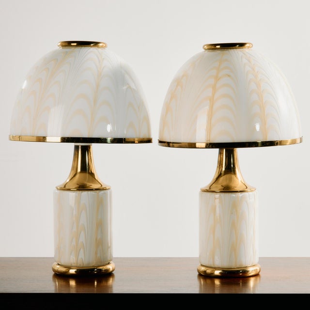 Table Lamp by F. Fabbian for Mazzega, 1970s, Set of 2 For Sale - Image 16 of 16