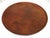 A very large sized molded teak wood tray with an up turned lip which can be used as a center piece or put on an ottoman...