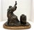 1970s Vintage Bronze Monk Sculpture on a Wooden Base - Signed L Unnasch 3/15 1979 For Sale - Image 5 of 10