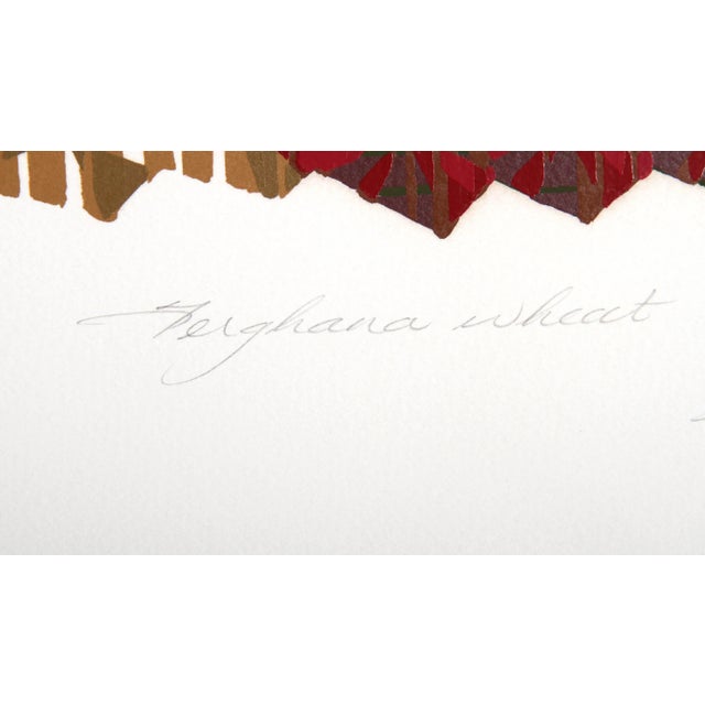 Abstract Edward Hansen, Serghana Wheat, Screenprint For Sale - Image 3 of 5