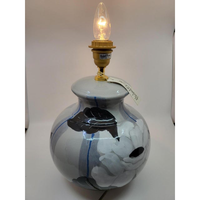 1980s French Ceramic Lamp by Hubert Olivier, 1980s For Sale - Image 5 of 12