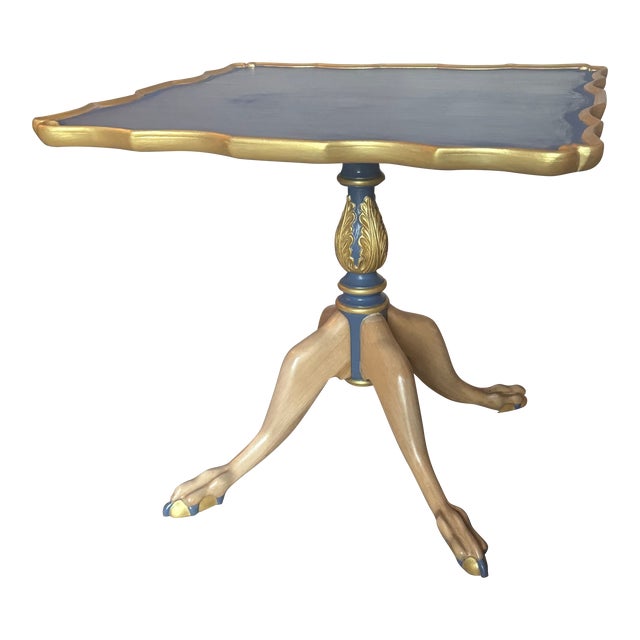 Vintage, Claw Foot, Maple Tea Table 1940s For Sale