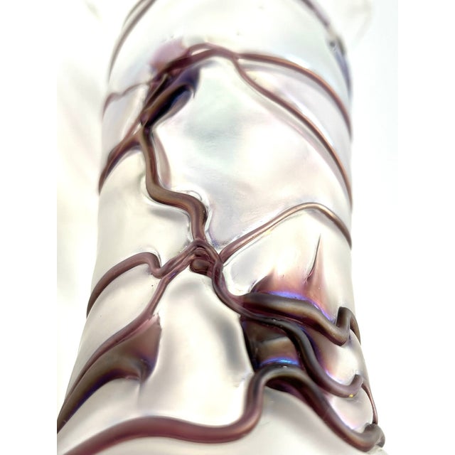 This exceptional vase from the Freiherr von Poschinger glassworks captivates with its organic, handcrafted design. The...