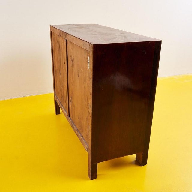 Brown Deco Chest of Drawers , 1930s For Sale - Image 8 of 9