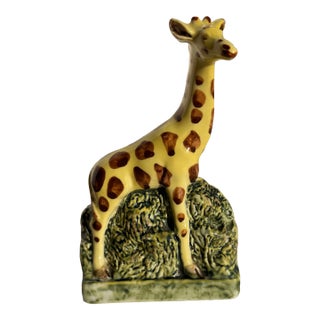 Italian Ceramic Giraffe Figurine For Sale