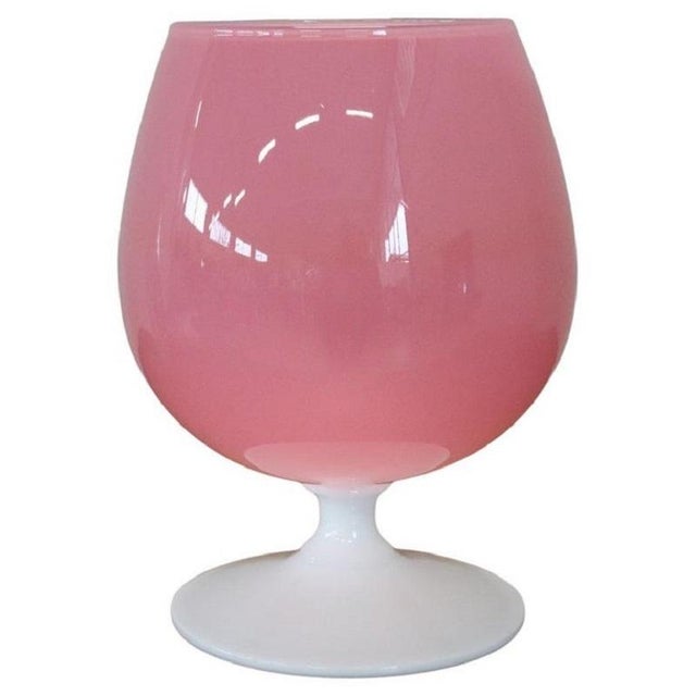 Pink Italian Vase in Pink Murano Art Glass, 1960s For Sale - Image 8 of 8