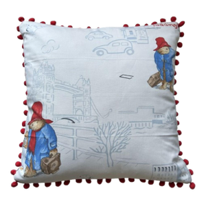 Paddington Bear in London Jane Churchill Nursery Tales PIllow With Down Feather Insert