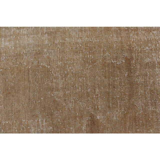 Measures: 12'0 x 18'5 Antique Turkish Oushak Rug with Soft Camel and Muted Taupe Tones 12'0 x 18'5. Keivan Woven Arts /...