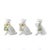 Porcelain Cat with Basket Toothpick Holders, Set of 3 For Sale - Image 6 of 6