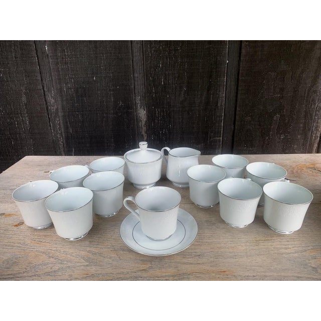 Mid-Century Modern Crown Victoria Lovelace Fine China - Set of 75 Pieces For Sale - Image 3 of 10