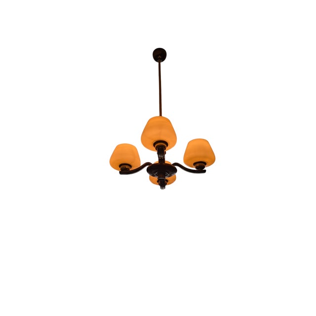 Wood Vintage Pendant Light by Paavo Tynell for Oy Taito Ab, 1940s For Sale - Image 7 of 18