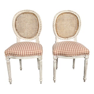 French Bergere Side Chairs, 1910s, Set of 2 For Sale