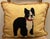 1940's Stumpwork Needlework of a Boston Terrier Fashioned as a Pillow For Sale - Image 10 of 10