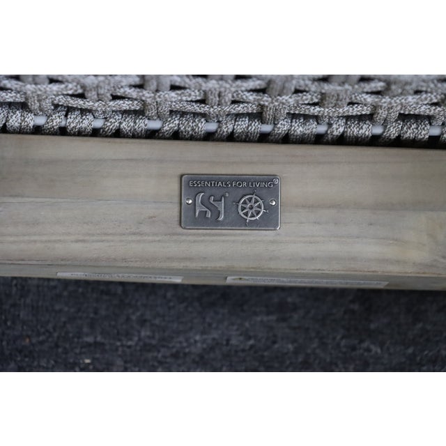 Essentials for Living Woven Club Chair For Sale - Image 13 of 14