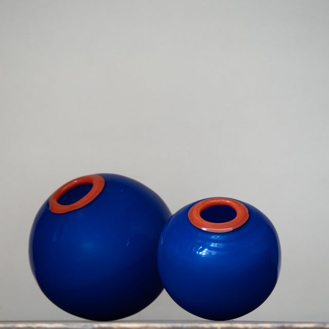 Kosta Boda Swedish Vases by Martti Rytkonen for Kosta Boda, 1980s, Set of 2 For Sale - Image 4 of 10
