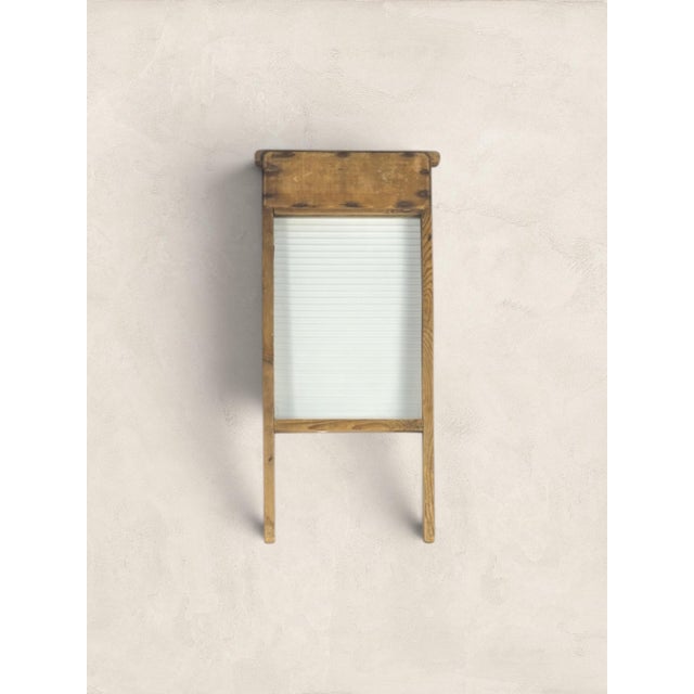 English Antique English Glass Washboard For Sale - Image 3 of 3
