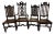 Set of j.b Van Sciver Jacobean Revival Dining Chairs, Professionally Re-Caned, C. 1920s For Sale
