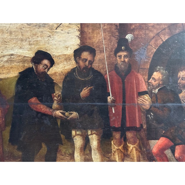 The Thirty Pieces of Silver of Judas, 1580, Oil Painting For Sale - Image 9 of 11