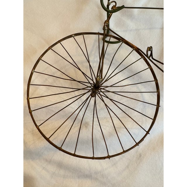 Artist-Made Metal Bicycle Sculpture – Vintage Industrial Decor This handcrafted metal bicycle sculpture brings vintage...