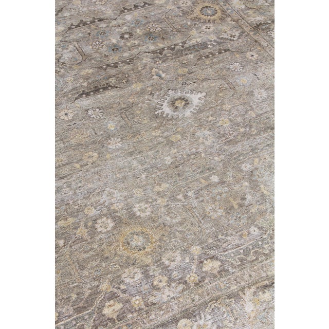 Exquisite Rugs Evie Hand Knotted Wool Gray & Multi - 10'x14' For Sale In Los Angeles - Image 6 of 8