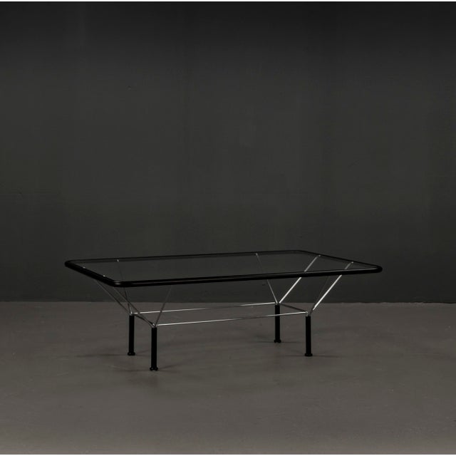 Metal Vintage Glass Table by Niels Bendtsen, 1970s For Sale - Image 7 of 18