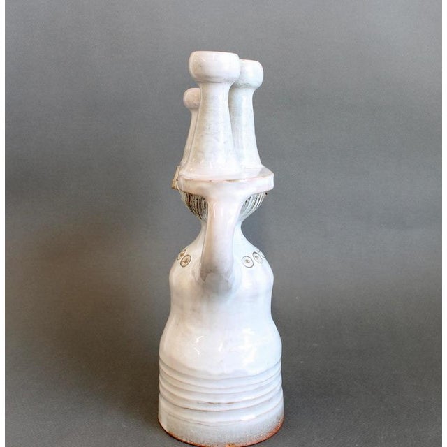 Sculptural Ceramic Pottery Porter Candleholder by Jacques Pouchain for Atelier Dieulefit, 1960s-1970s For Sale - Image 3 of 18