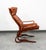 Mid Century Danish Modern Lounge Chairs Brown Leather Bentwood Set Pair Vintage For Sale - Image 9 of 12