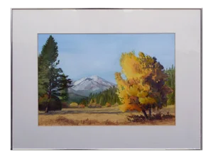 Richard Turnland Mountain Meadow in Autumn Landscape Late 20th Century