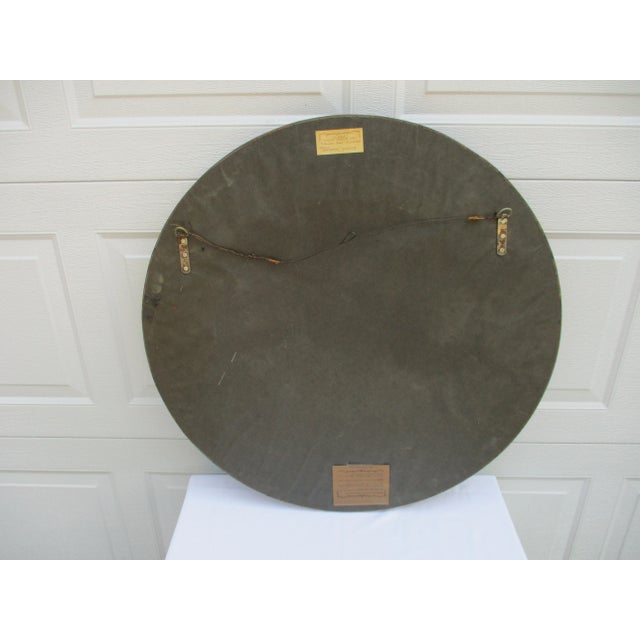 La Barge La Barge Gilded 30" Diameter Round Frame -The Lute Player For Sale - Image 4 of 12