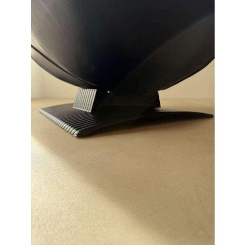Black Wave F773 Chair in Black Leather by Peter Van Der Ham for Artifort, 1985 For Sale - Image 8 of 10