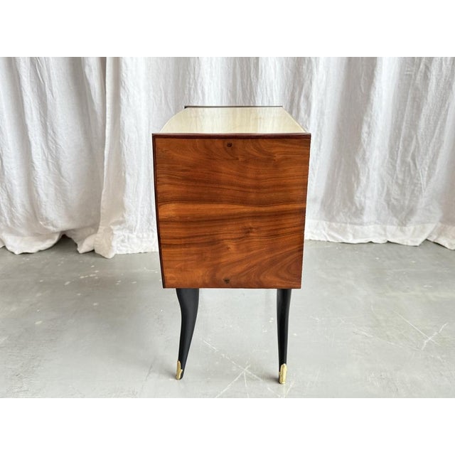 Mid-Century Modern Wooden Bedside Tables by Vittorio Dassi, 1950s, Set of 2 For Sale - Image 11 of 18