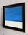 Late 20th Century Minimalist Blue Horizon Beach Scene Oil on Canvas For Sale - Image 4 of 6