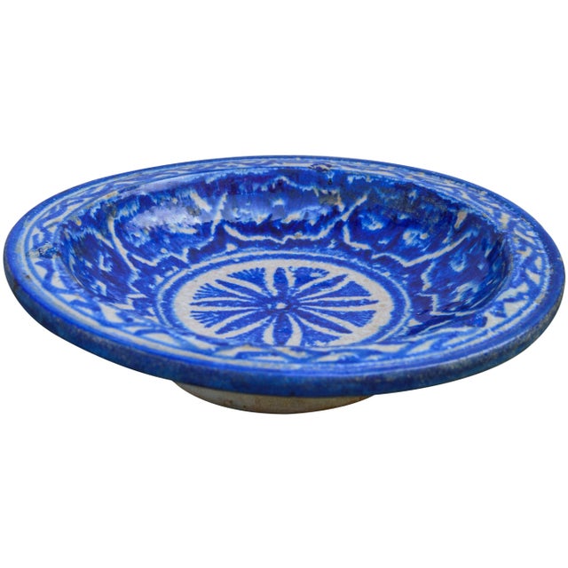 Ceramic Wall Plate W/ Moresque Design For Sale In New York - Image 6 of 11