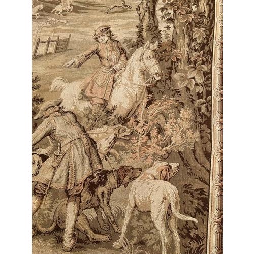 Vintage French Aubusson Style Jacquard Tapestry, 1940s For Sale - Image 15 of 18