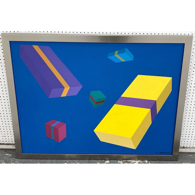 Mid-Century Modern Geometry Study' by M. Vondrak, 1971 For Sale - Image 3 of 12