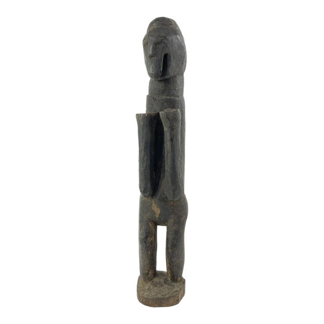 Early 20th Century Cross River Standing Wood Figure Nigeria For Sale