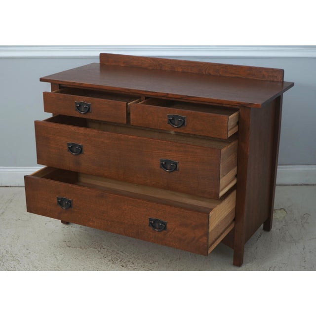 Arts & Crafts Stickley Mission Oak Arts & Crafts Dresser Chest For Sale - Image 3 of 18