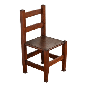 Joseph McHugh Antique Mission Oak Arts & Crafts Desk Chair or Side Chair, Circa 1920s