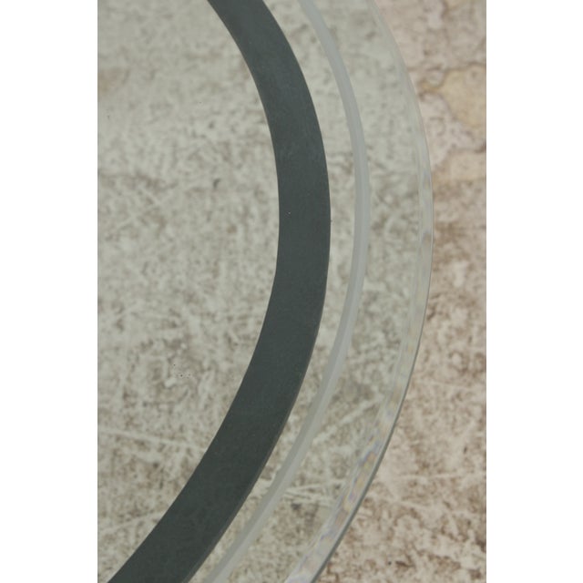 Round Iron & Glass Coffee Table W. Lion Heads For Sale - Image 14 of 14